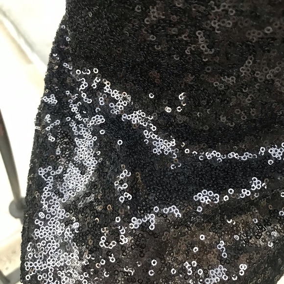 Black Mesh and Sequin Top - Picture 5 of 7